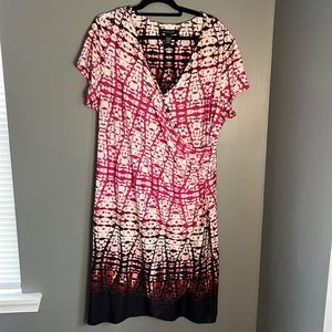 Pink and Purple printed dress